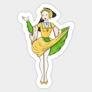 Jane Seymour Pin-up Sticker